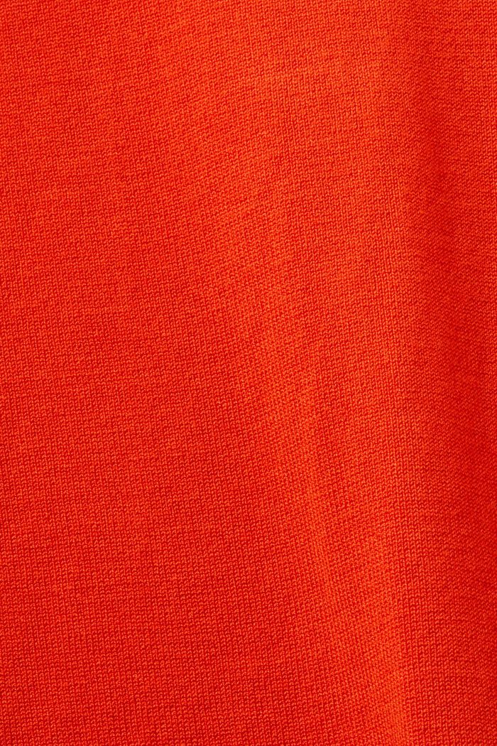 Pullover mit Stehkragen, LENZING™ ECOVERO™, BRIGHT ORANGE, detail image number 5