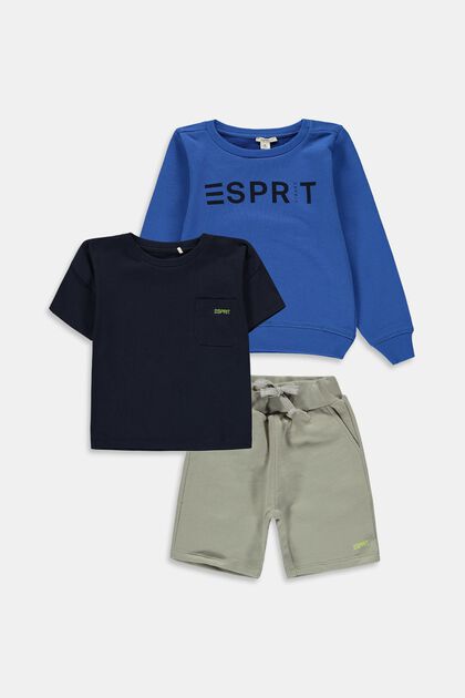 Gemischtes Set: Sweatshirt, T-Shirt und Shorts