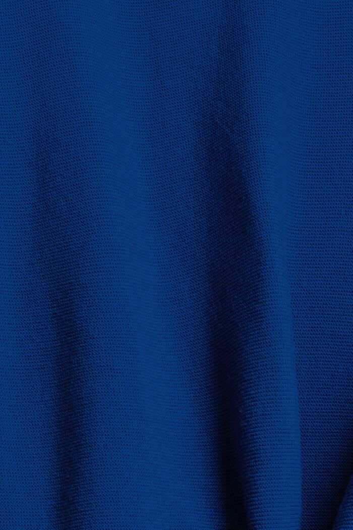 Strickpullover aus 100% Bio-Baumwolle, BRIGHT BLUE, detail image number 4
