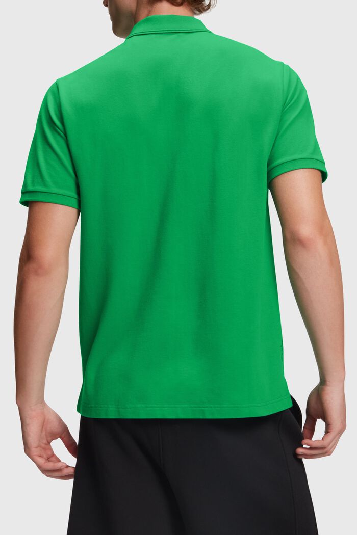 Klassisches Tennis-Poloshirt mit Dolphin-Batch, GREEN, detail image number 1