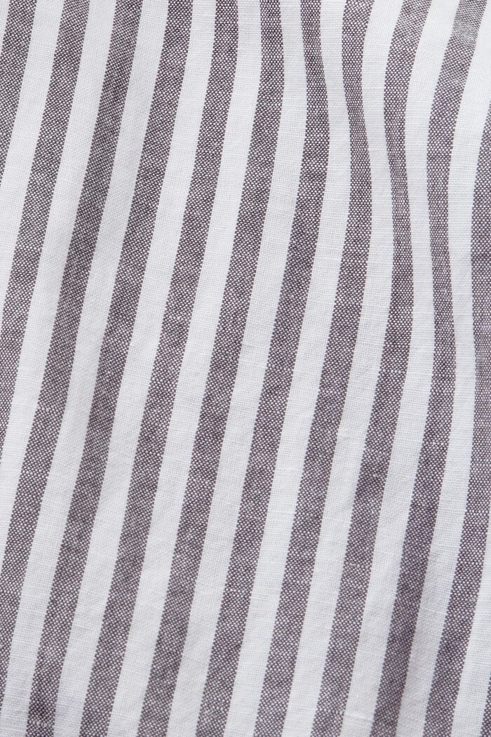 Gestreiftes Hemd aus Baumwoll-Popeline, NAVY, detail image number 5