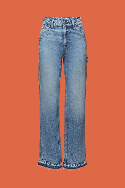 Jeans mit gerader Passform und hohem Bund