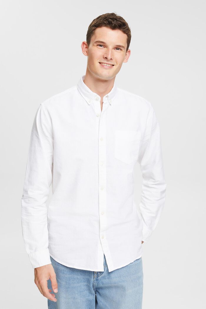 Button-Down-Hemd, WHITE, detail image number 0