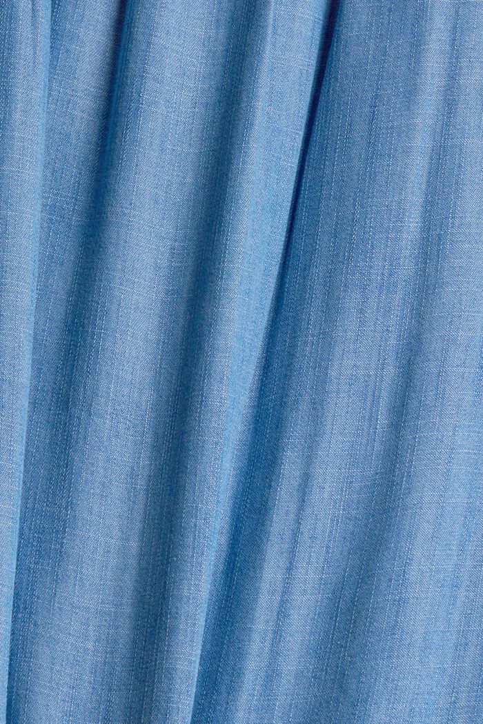 Aus TENCEL™: Bluse in Denimoptik, BLUE MEDIUM WASHED, detail image number 4