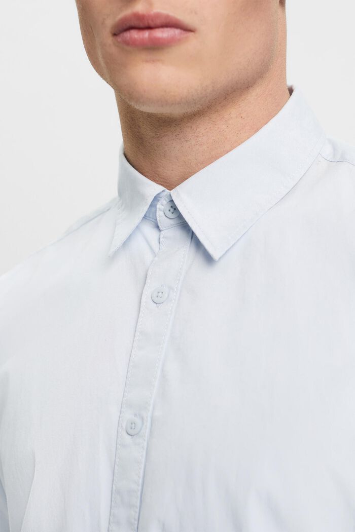 Kurzärmeliges Hemd aus nachhaltiger Baumwolle, LIGHT BLUE, detail image number 2