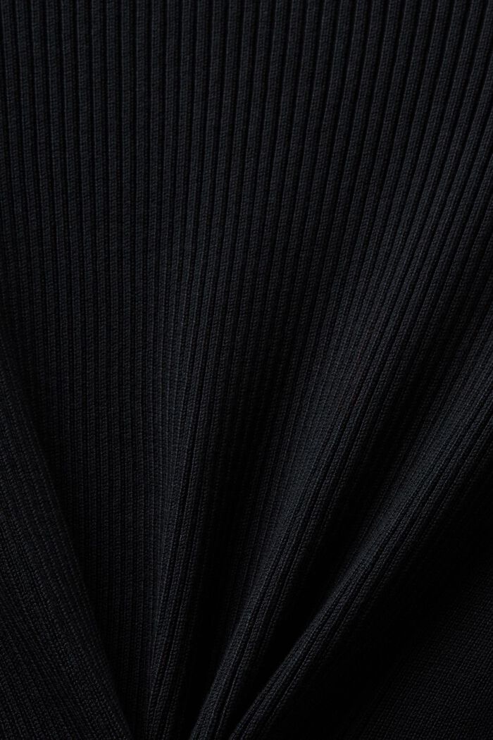 Rippstrick Midi-Kleid, BLACK, detail image number 5