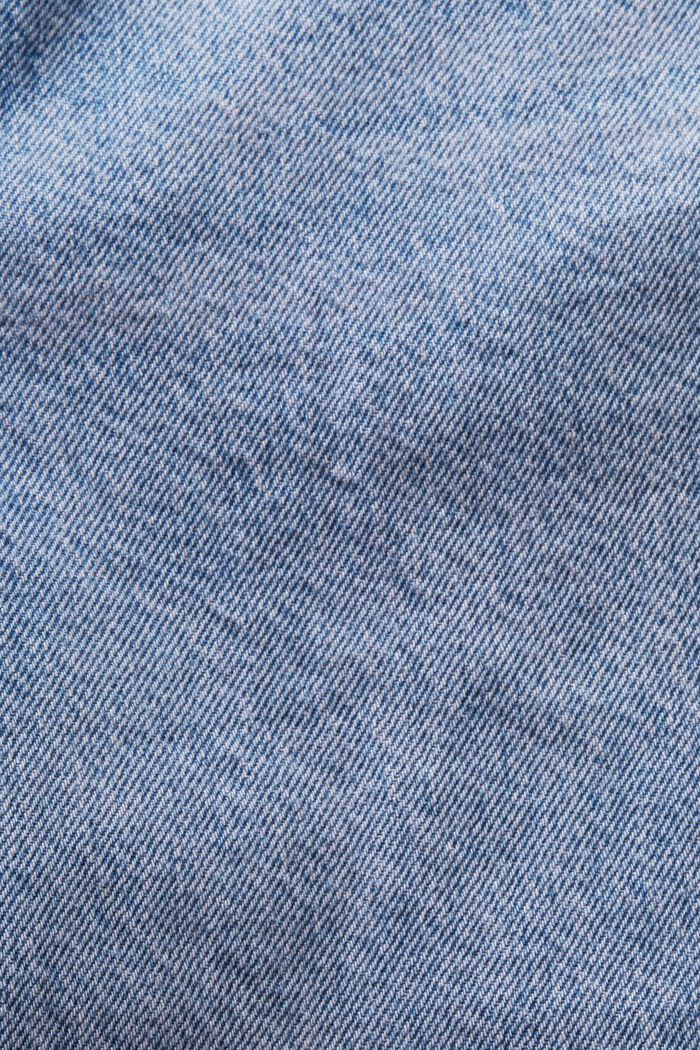 Retro-Jeans mit gerader Passform und hohem Bund, BLUE LIGHT WASHED, detail image number 5