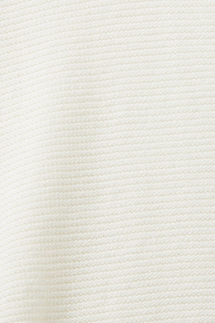 Pullover aus Strukturstrick mit V-Ausschnitt, OFF WHITE, detail image number 5