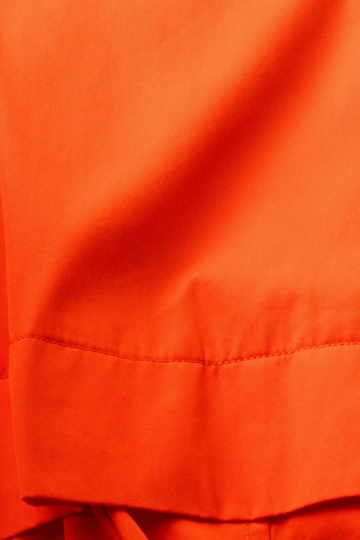 Kurzer Trenchcoat mit Gürtel, ORANGE RED, detail image number 4