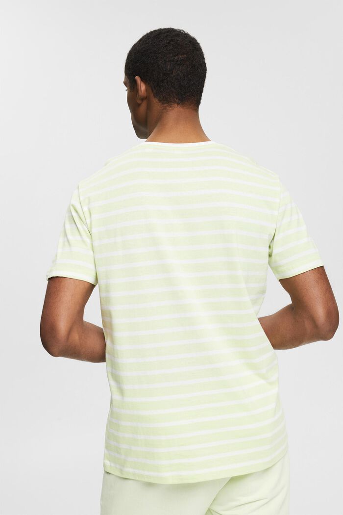 Jersey-T-Shirt mit Streifen, LIGHT GREEN, detail image number 3