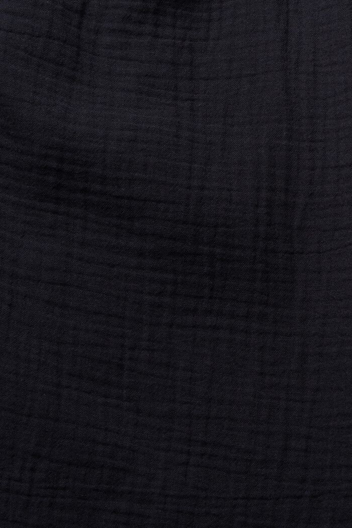 Bluse mit Crinkle-Effekt, BLACK, detail image number 6