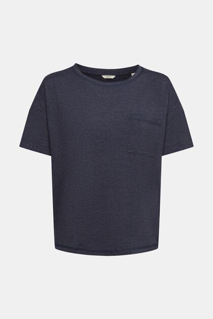 T-Shirt mit Brusttasche aus Baumwoll-Mix