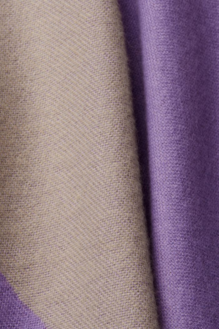 Zweifarbiger Poncho, LILAC, detail image number 1