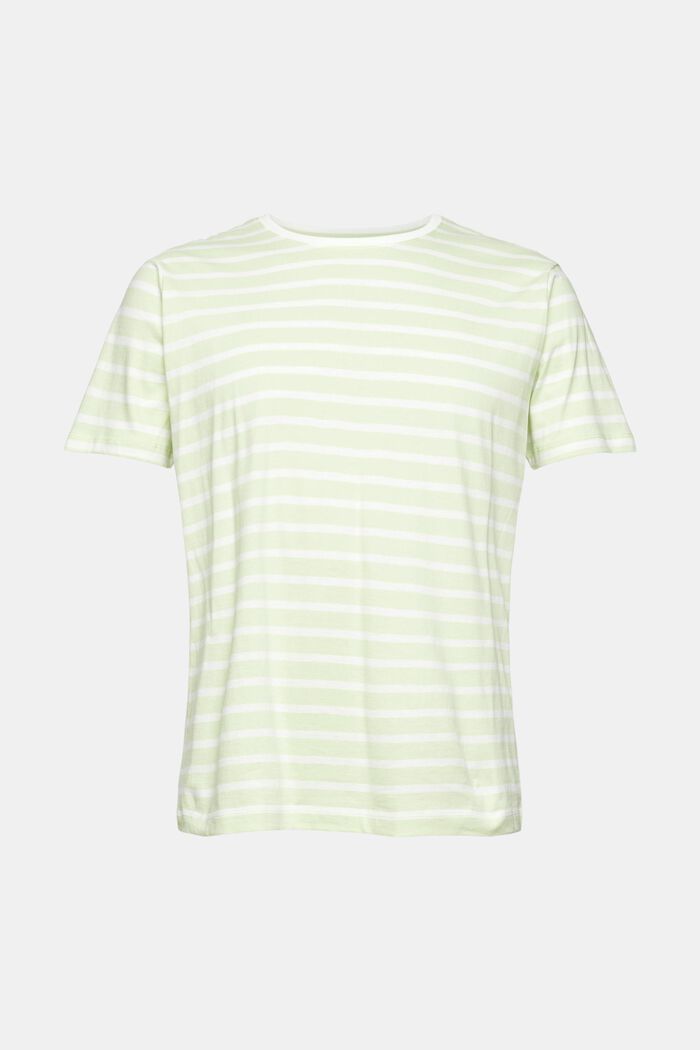 Jersey-T-Shirt mit Streifen, LIGHT GREEN, detail image number 6