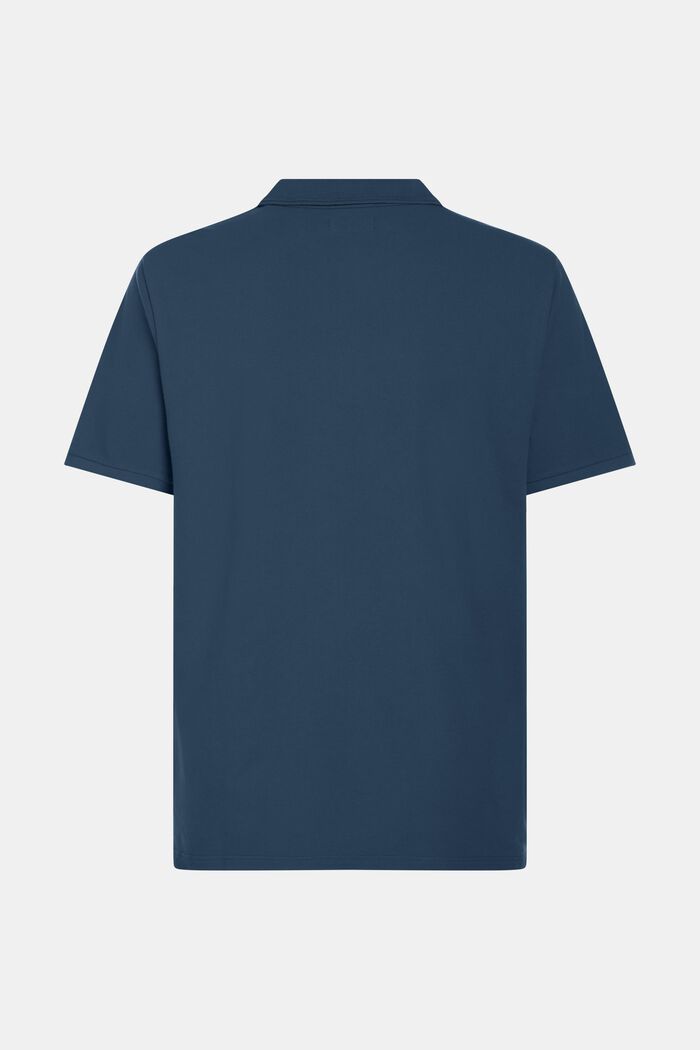 Klassisches Tennis-Poloshirt mit Dolphin-Batch, DARK BLUE, detail image number 5