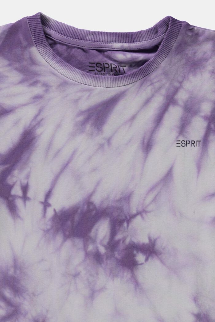 T-Shirt mit Batik-Färbung, VIOLET, detail image number 2