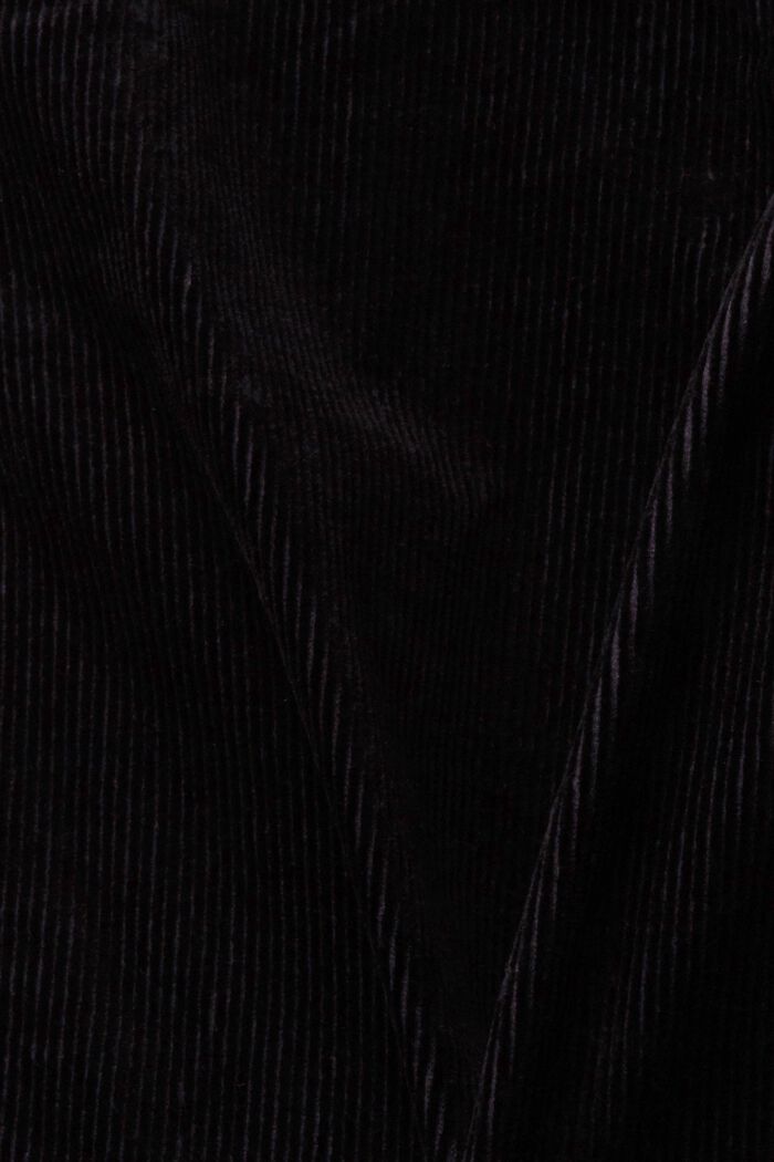 Mid-Rise-Cordhose, BLACK, detail image number 1
