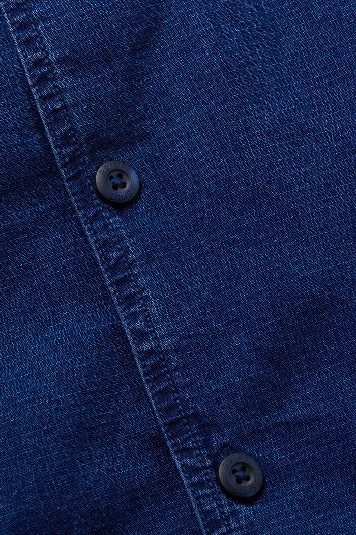 Kurzärmliges Jeanshemd, 100 % Baumwolle, BLUE LIGHT WASHED, detail image number 6