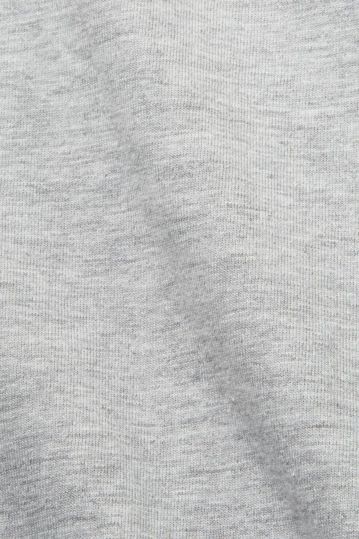 Bedrucktes T-Shirt aus Slub-Jersey, LIGHT GREY, detail image number 5