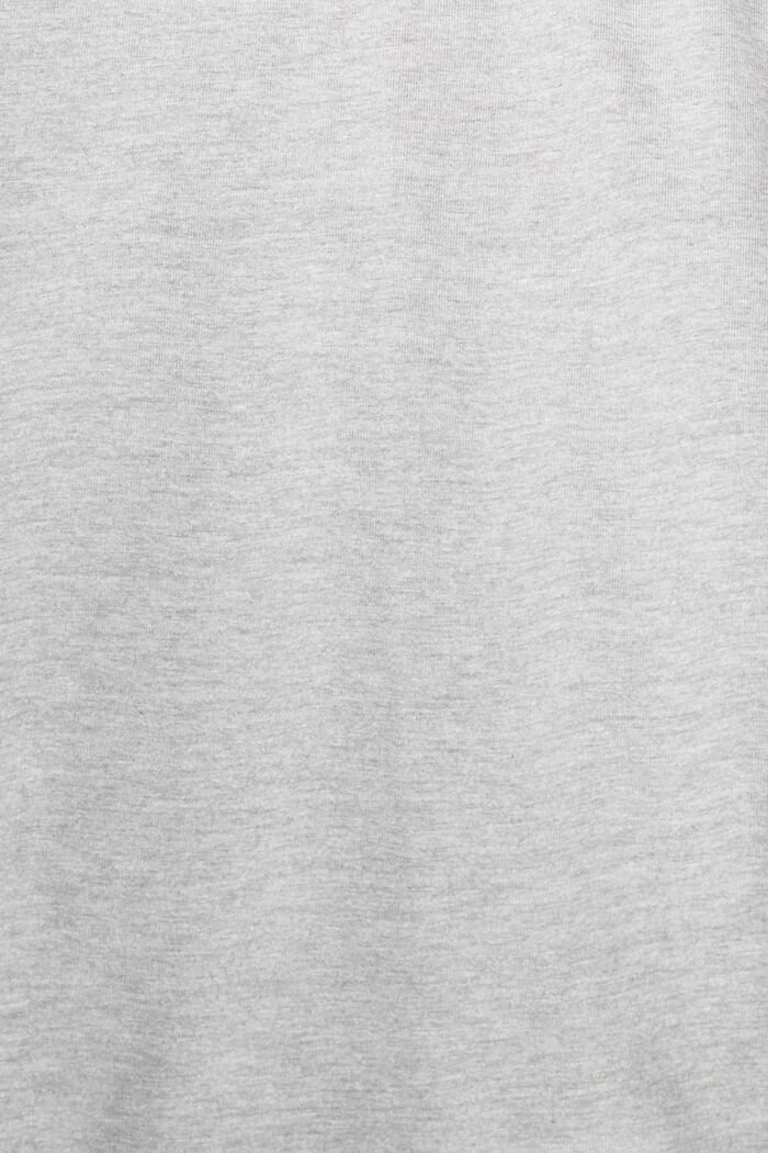T-Shirt aus meliertem Jersey, LENZING™ ECOVERO™, MEDIUM GREY, detail image number 5