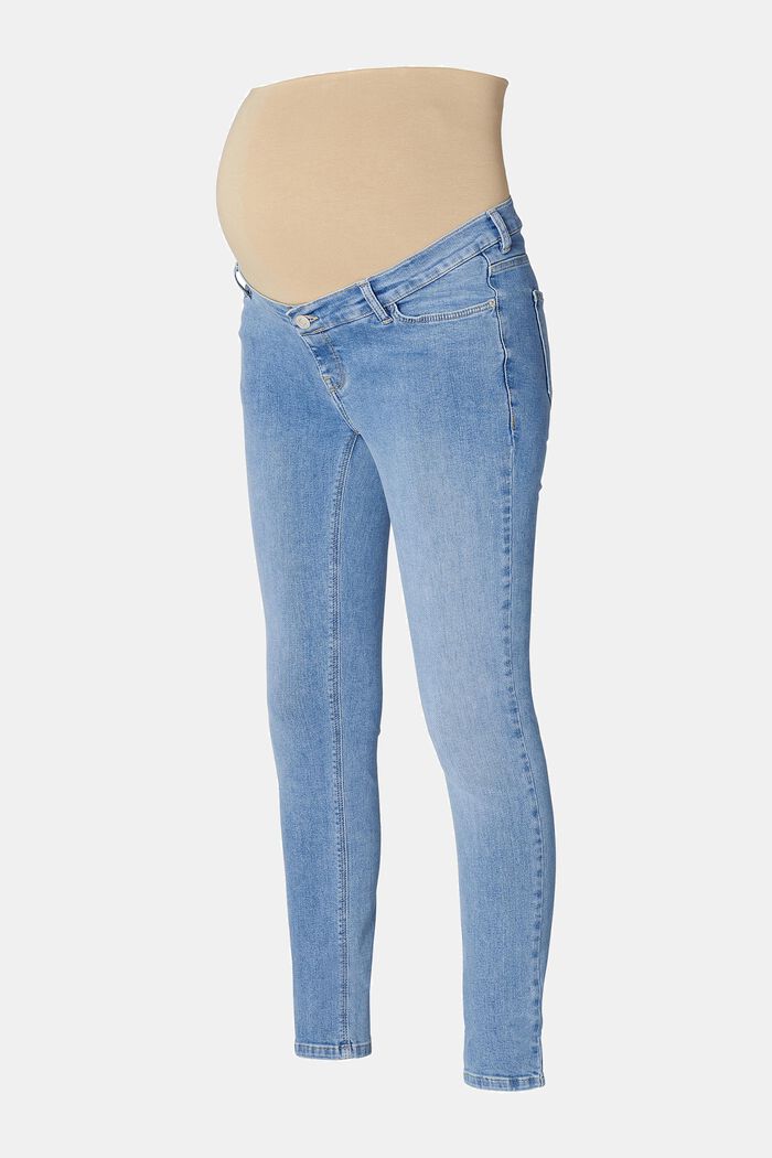 Jeans mit Überbauchbund, Organic Cotton, BLUE LIGHT WASHED, detail image number 3