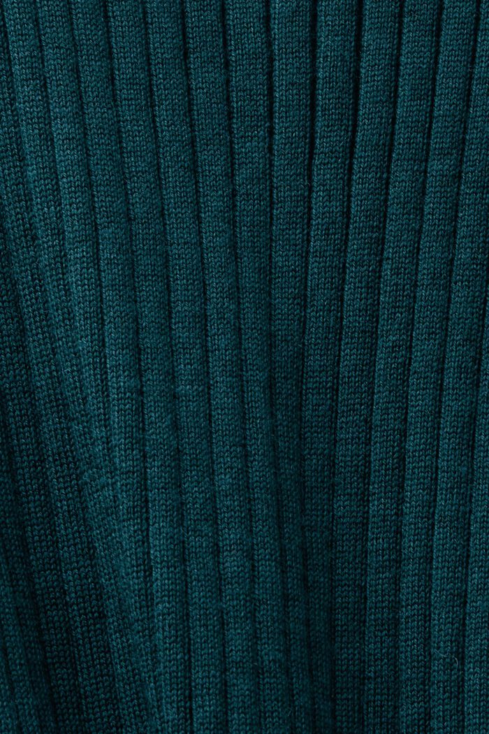 Ärmelloser Pullover aus superfeiner Merinowolle, EMERALD GREEN, detail image number 5