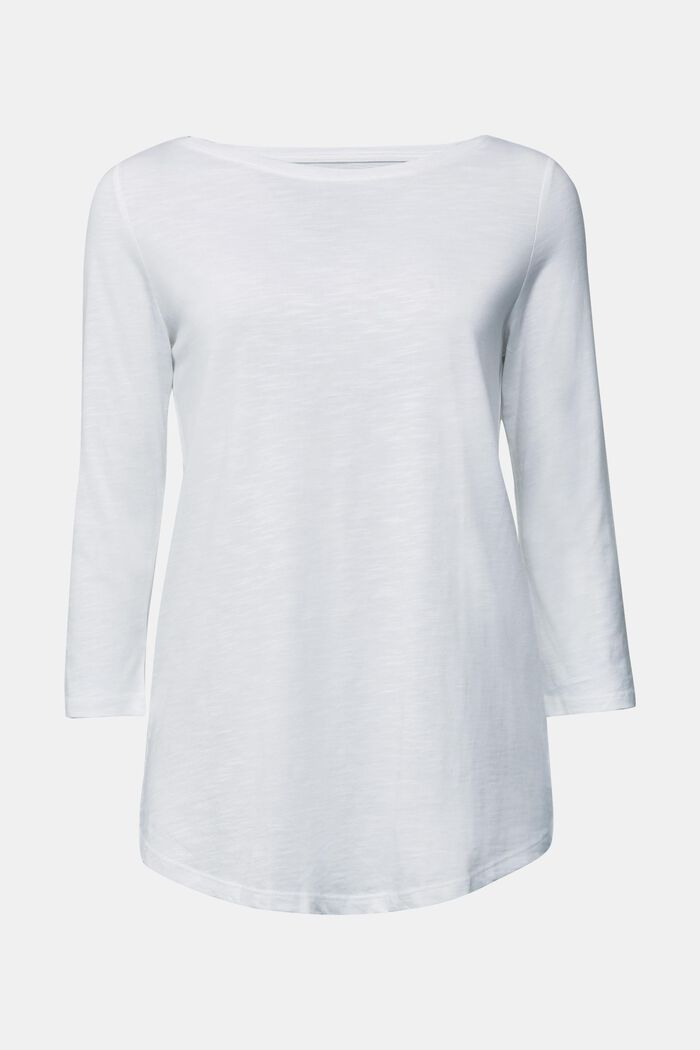 Jersey-Shirt mit Organic Cotton, WHITE, detail image number 0