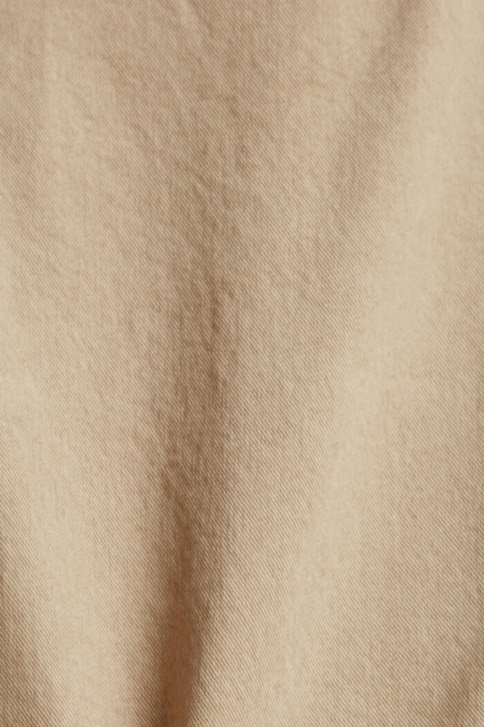 Denim-Culotte mit Destroyed-Effekten, SAND, detail image number 4