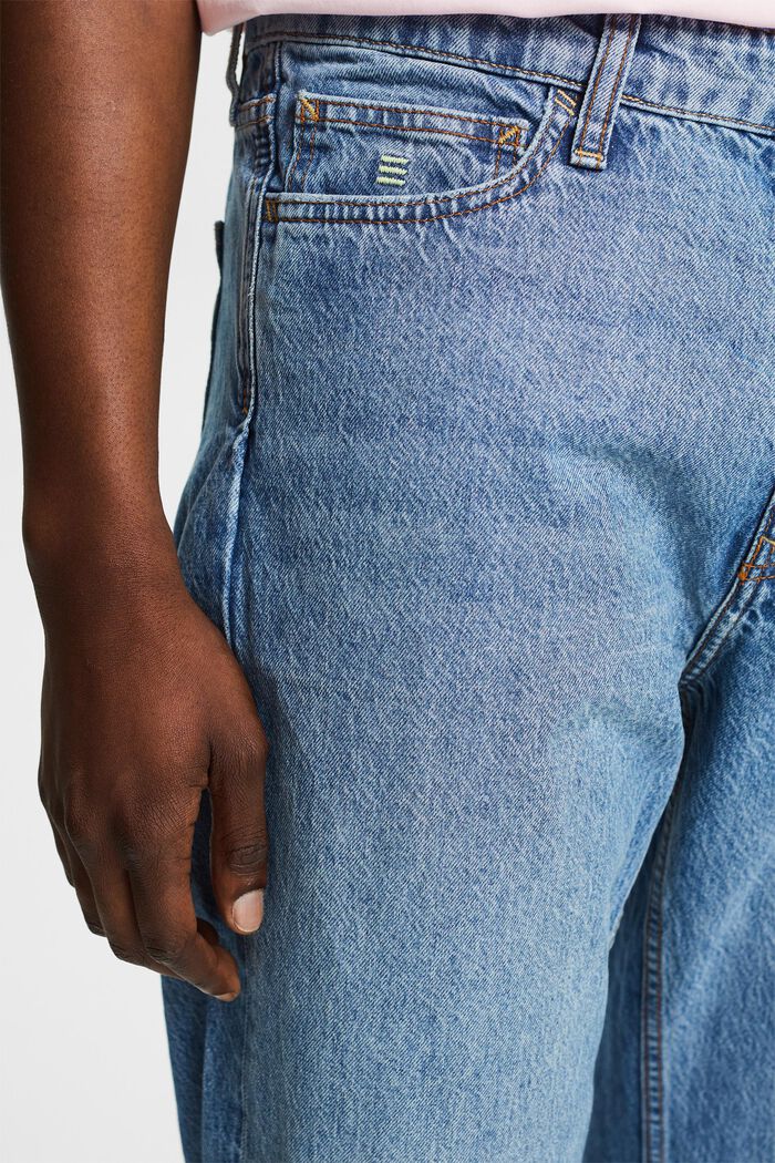 Lockere Retro-Jeans mit mittlerer Bundhöhe, BLUE LIGHT WASHED, detail image number 4