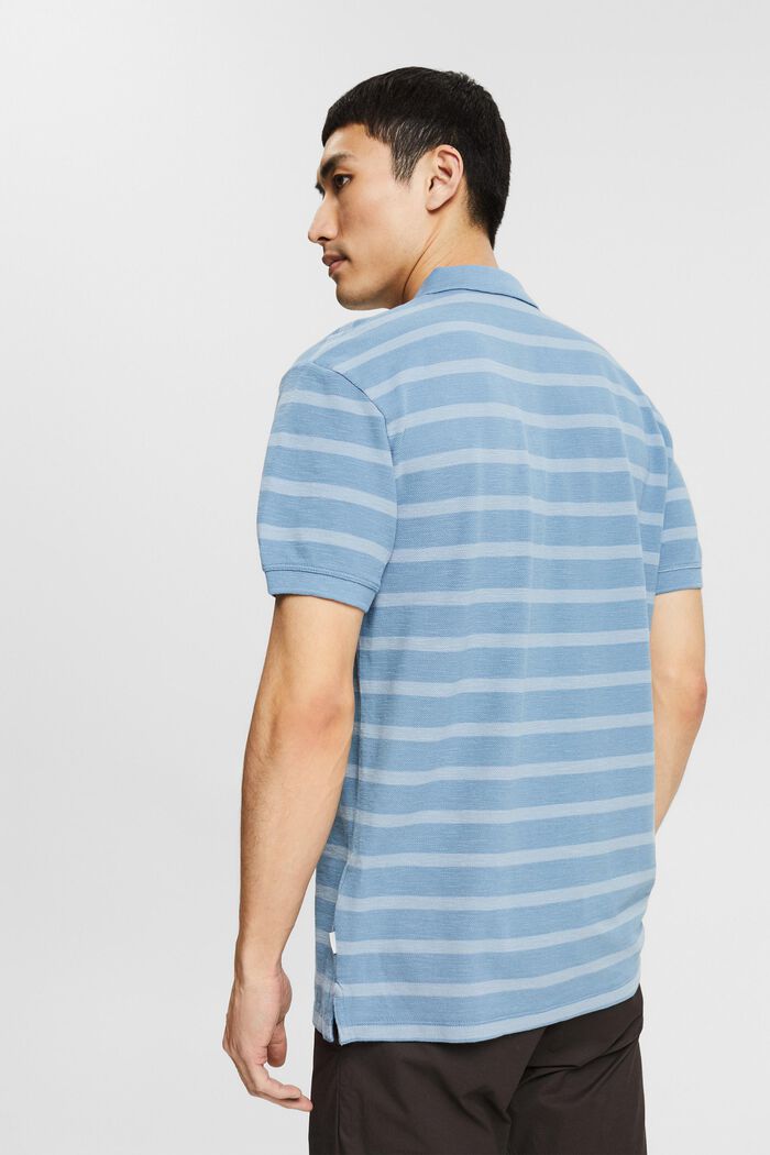 Polo-Shirt mit Streifen, BLUE, detail image number 3