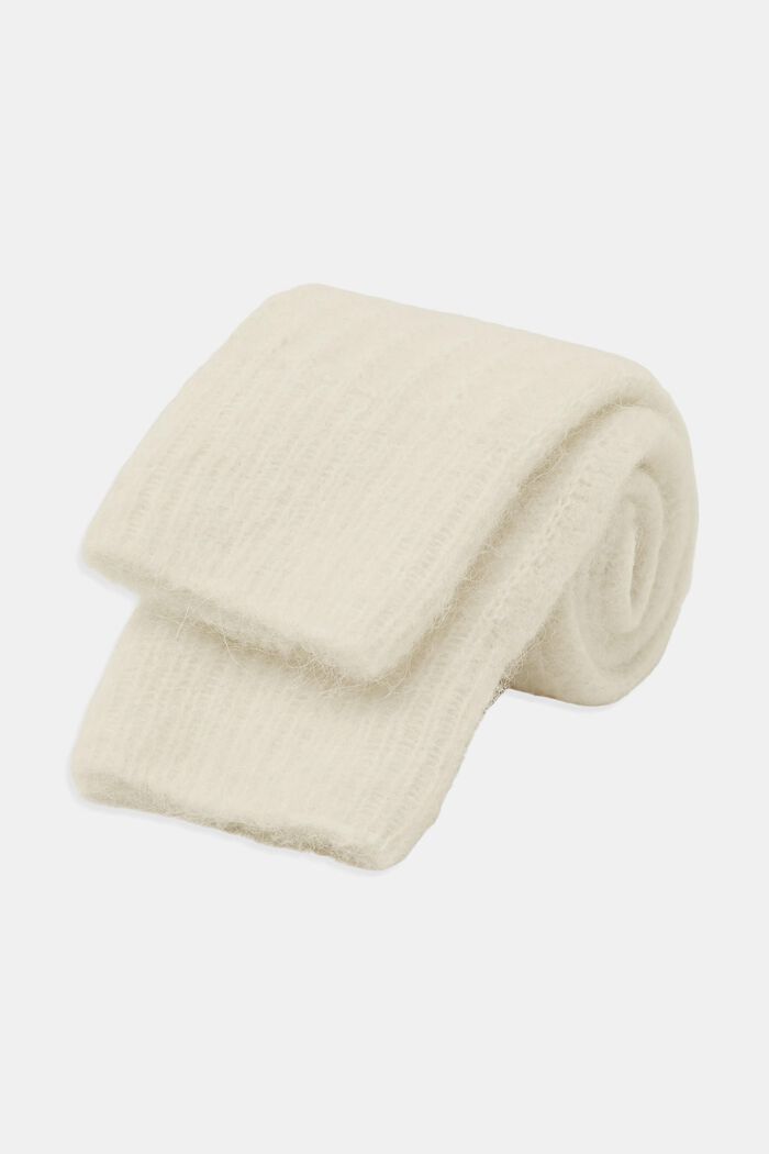 Socken aus Wolle-Alpaka-Mix, OFF WHITE, detail image number 1