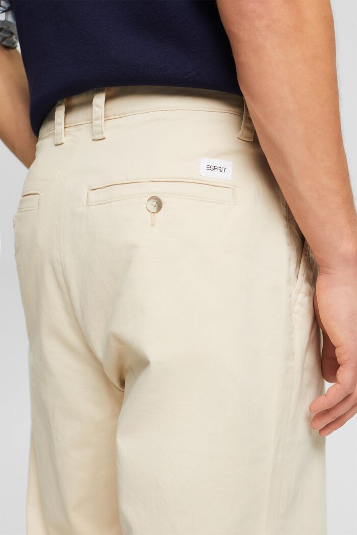 Chinohose in gerader Passform, LIGHT BEIGE, detail image number 3