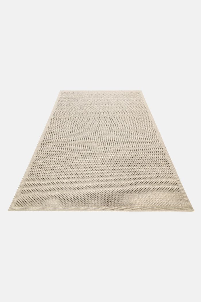 Kurzflor-Teppich für Indoor und Outdoor, BEIGE, detail image number 5