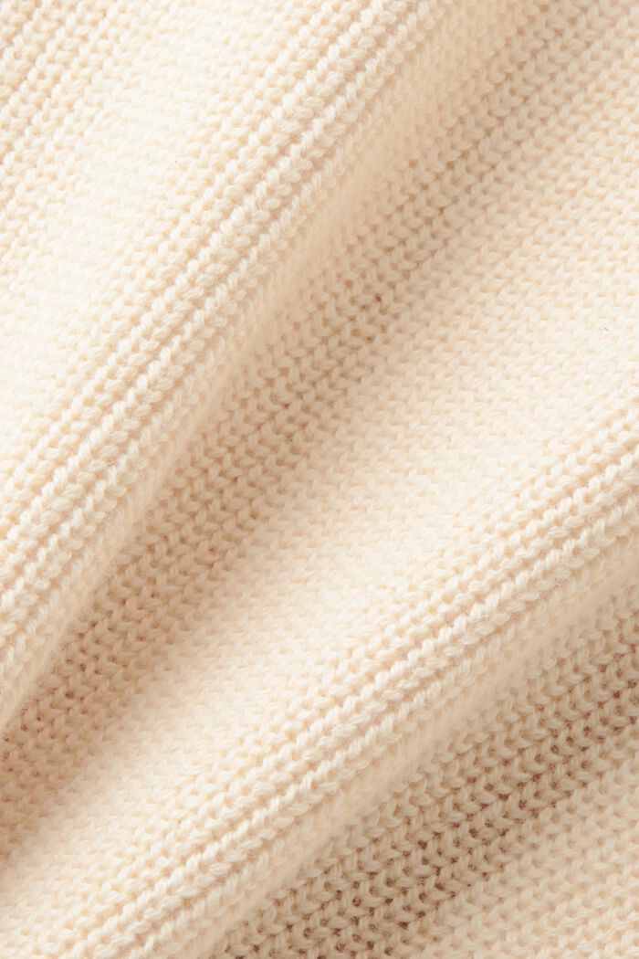 Pullover aus Kaschmirmix mit Spitzendetail, SAND, detail image number 6