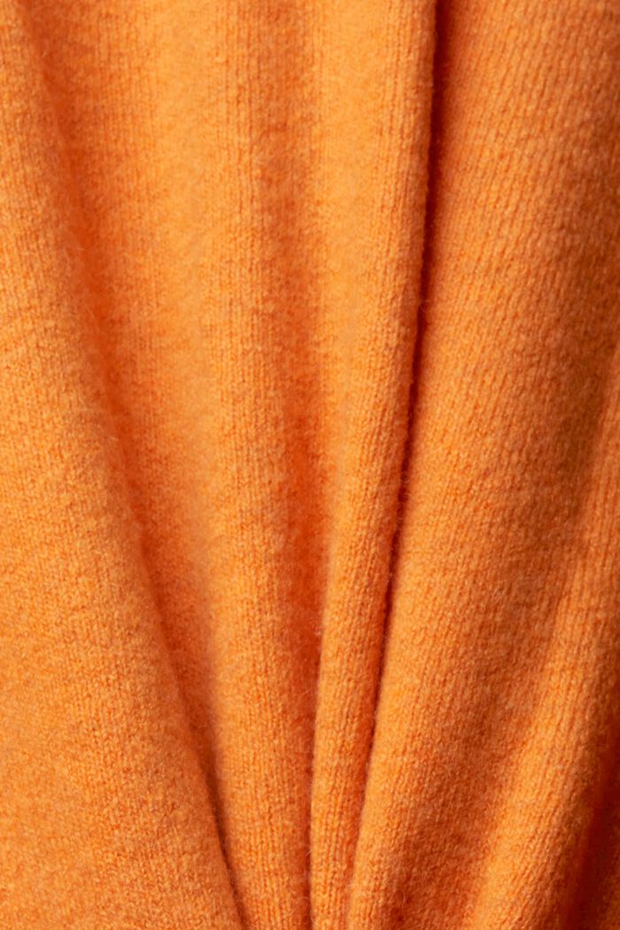 V-Ausschnitt-Pullover aus Wollmix, GOLDEN ORANGE, detail image number 1