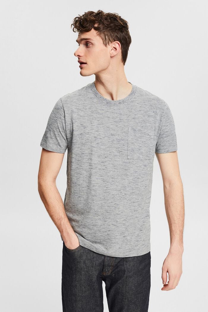 Men T-Shirts & Langarmshirts | Meliertes Jersey-T-Shirt, LENZING™ ECOVERO™ - GH63772