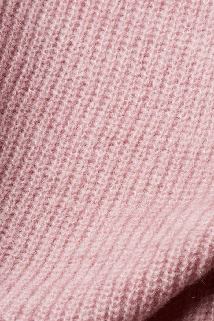 Cropped-Pullover aus Wollmix, LIGHT PINK, detail image number 1