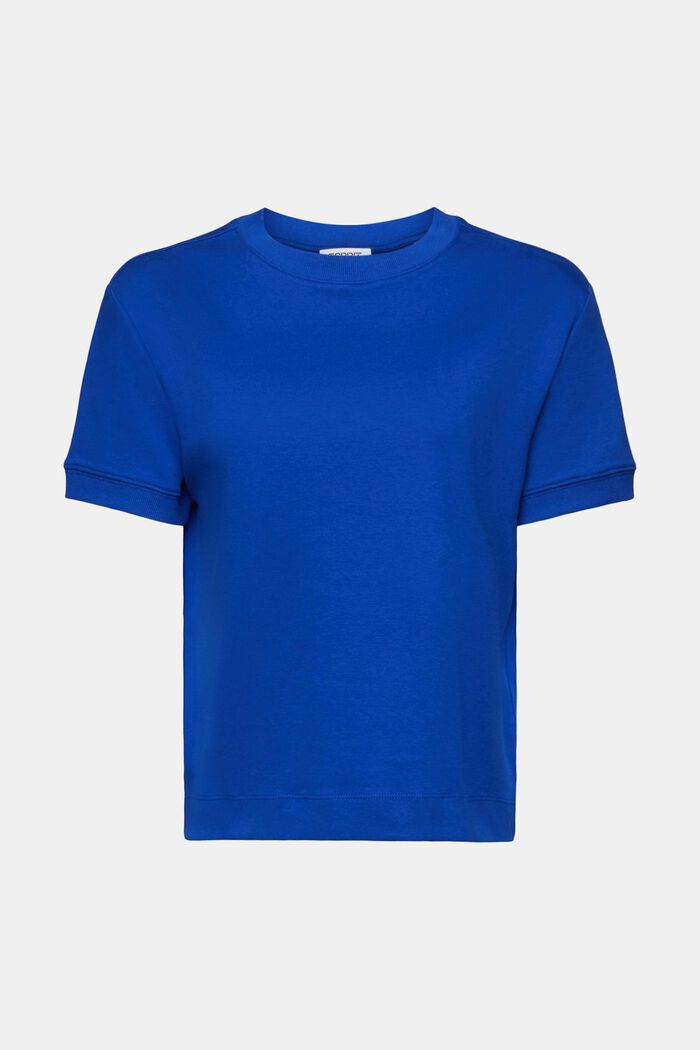 Kurzärmliges T-Shirt mit Rundhalsausschnitt, BRIGHT BLUE, detail image number 5