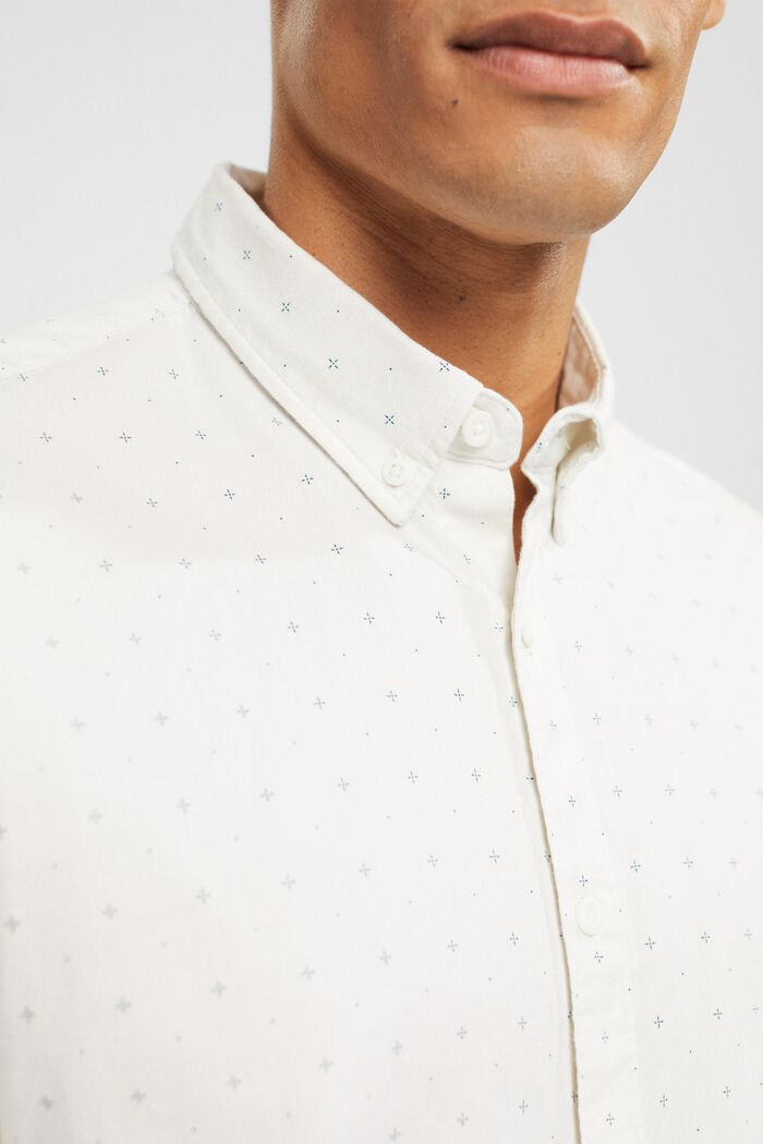 Button-Down-Hemd mit Micro-Print, OFF WHITE, detail image number 2