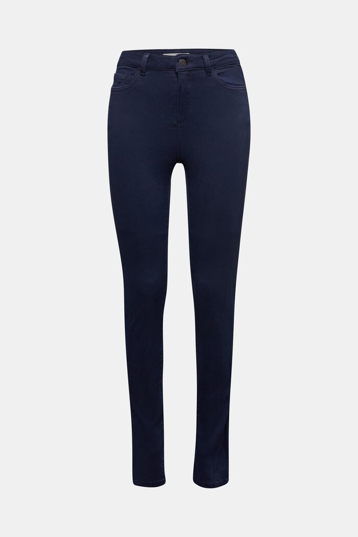 Softe High-Waist-Pants mit Stretch, NAVY, detail image number 0