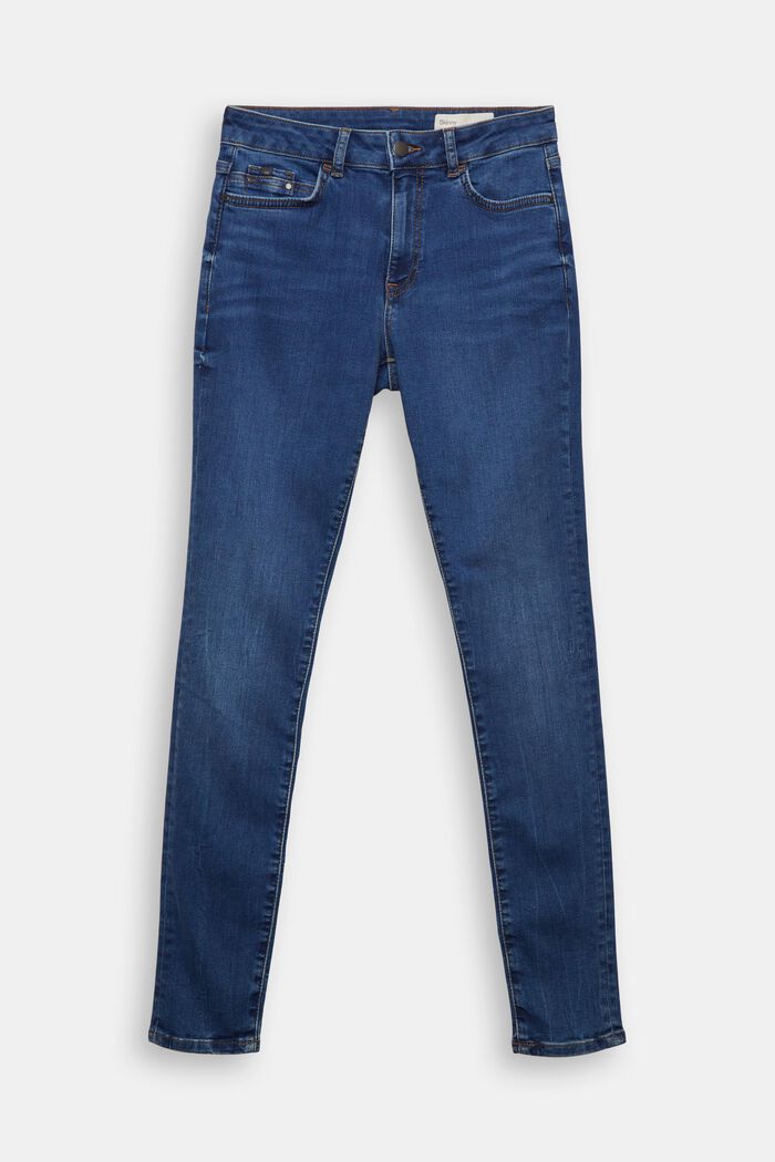 Jeans aus Bio-Baumwoll-Mix, BLUE DARK WASHED, detail image number 7