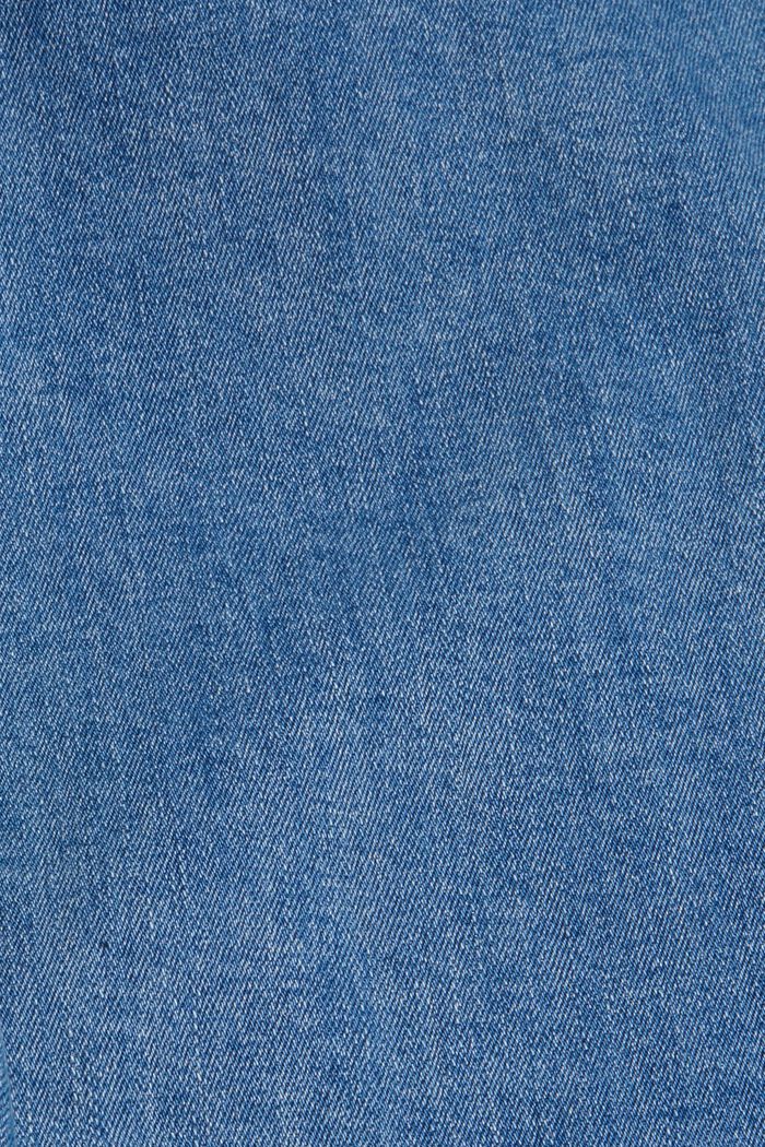 Stretch-Jeans mit Zipper-Detail, BLUE MEDIUM WASHED, detail image number 4