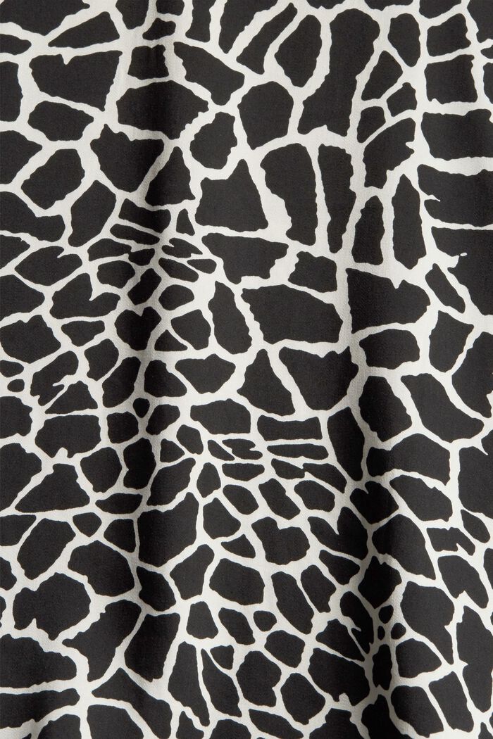 Print-Bluse aus LENZING™ ECOVERO™, BLACK, detail image number 4
