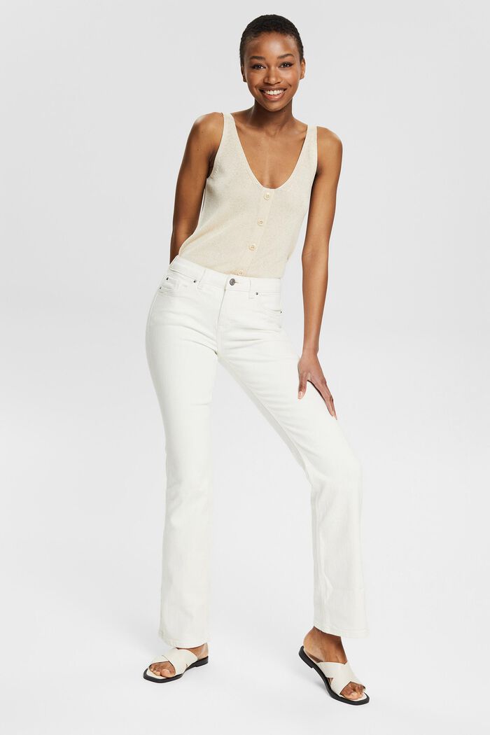 Stretch-Jeans mit Bootcut, OFF WHITE, detail image number 5
