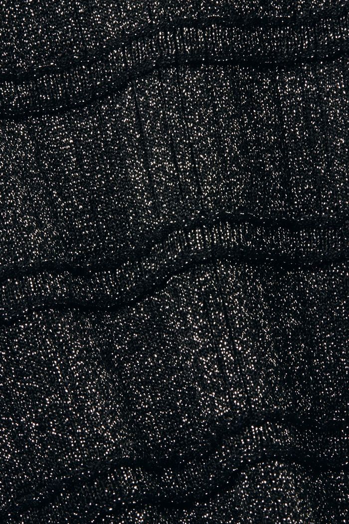 Glitzer-Cardigan mit V-Ausschnitt, BLACK, detail image number 5