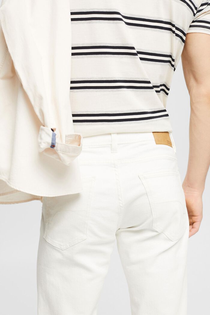 Stretch-Jeans mit schmaler Passform, WHITE, detail image number 5
