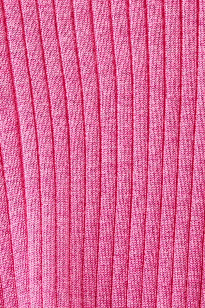 Ärmelloser Pullover aus superfeiner Merinowolle, PINK FUCHSIA, detail image number 5
