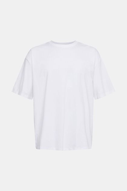 Oversized Jersey-T-Shirt, WHITE, overview