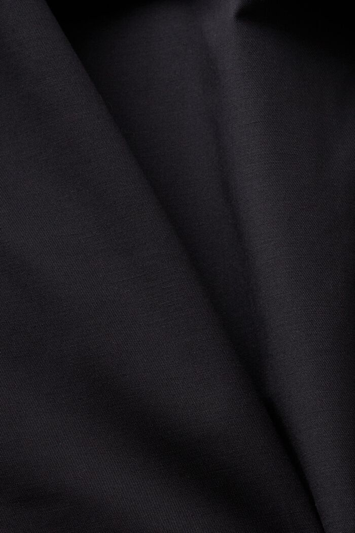 Doppelreihiger Trenchcoat mit Gürtel, BLACK, detail image number 5