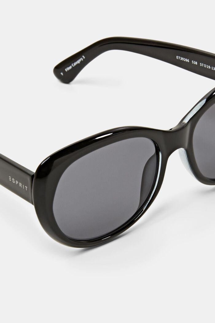 Sonnenbrille mit runder Fassung, BLACK, detail image number 1